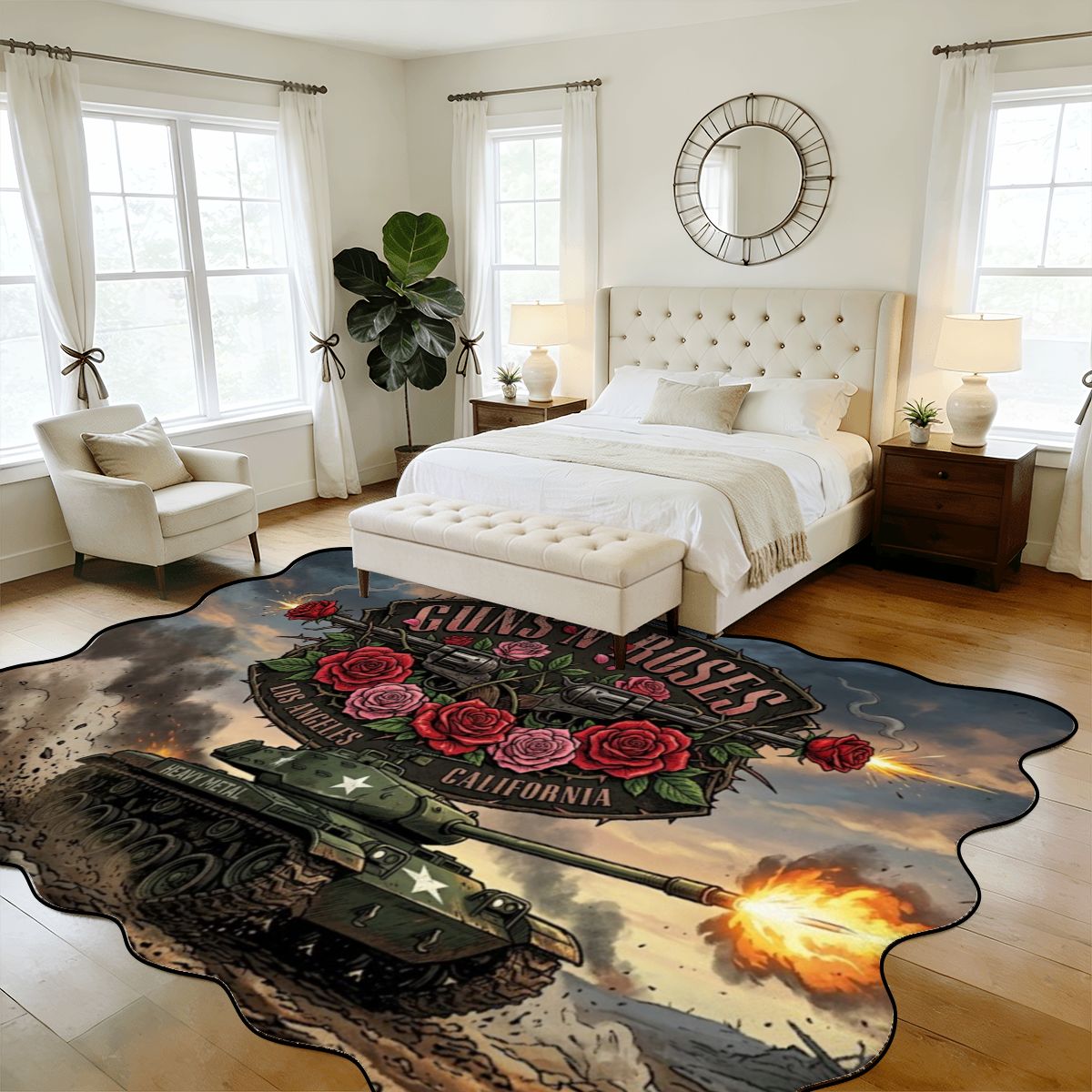 Scalloped Area Rug 168"x118"