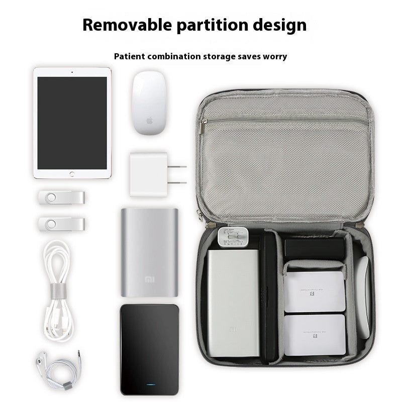 Foliroses™ Digital Frontier Pouch – Slim Portable Organizer for Cables, Power Banks & Tech Gear