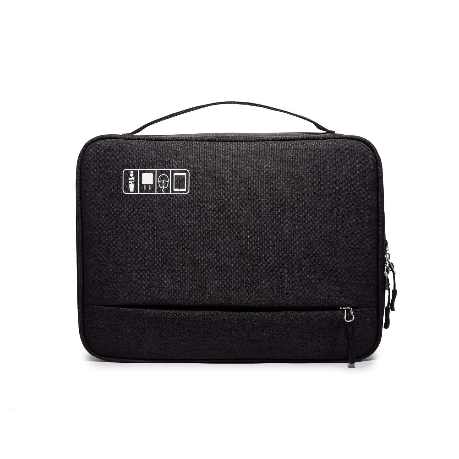 Foliroses™ Versatile Travel Gadget Pouch – Multi-Layer Waterproof Organizer for Tech & Beauty Essentials