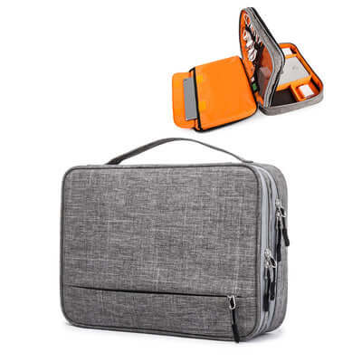 Foliroses™ Versatile Travel Gadget Pouch – Multi-Layer Waterproof Organizer for Tech & Beauty Essentials