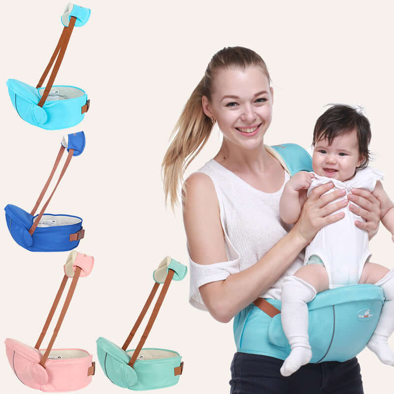 Foliroses™ Ergo-Lift 2-in-1 Baby Hip Seat – Effortless Newborn & Toddler Waist Carrier for Back Pain Relief