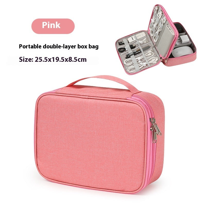 Foliroses™ Digital Frontier Pouch – Slim Portable Organizer for Cables, Power Banks & Tech Gear