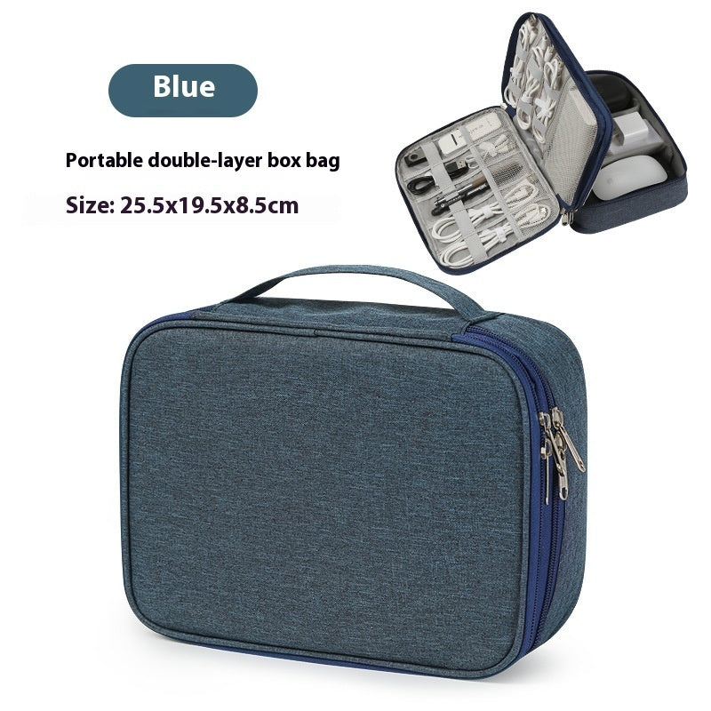 Foliroses™ Digital Frontier Pouch – Slim Portable Organizer for Cables, Power Banks & Tech Gear