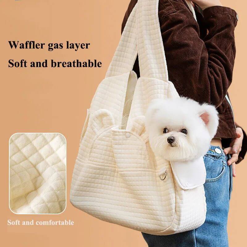 Foliroses™ Cloud-Comfort Breathable Pet Carrier – Hands-Free Front Chest Backpack for Dogs & Cats