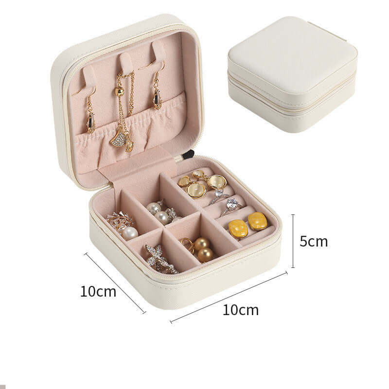 Foliroses™ Signature Travel Jewelry Vault – Tangle-Free Luxury Portable Accessory Organizer