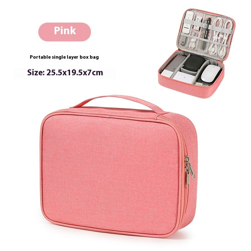 Foliroses™ Digital Frontier Pouch – Slim Portable Organizer for Cables, Power Banks & Tech Gear