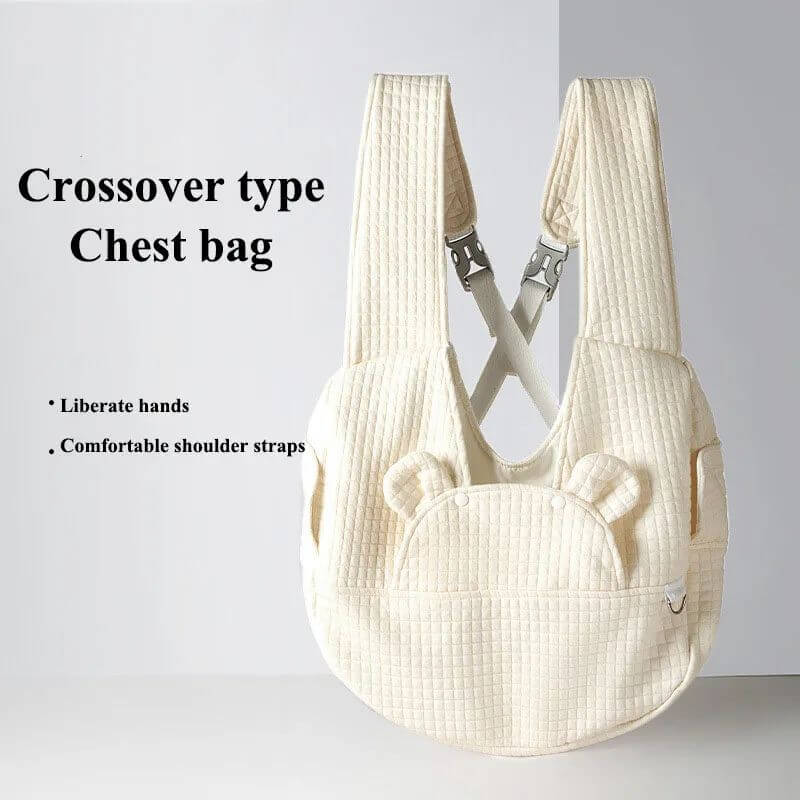 Foliroses™ Cloud-Comfort Breathable Pet Carrier – Hands-Free Front Chest Backpack for Dogs & Cats
