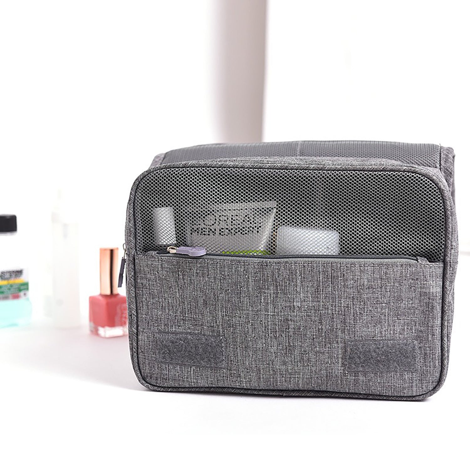 Foliroses™ Grand-Tour Hanging Toiletry Vault – Waterproof Large-Capacity Makeup & Wash Bag