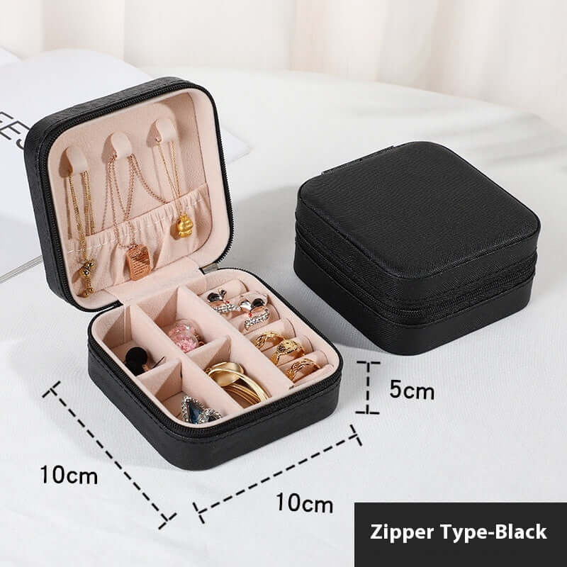 Foliroses™ Signature Travel Jewelry Vault – Tangle-Free Luxury Portable Accessory Organizer