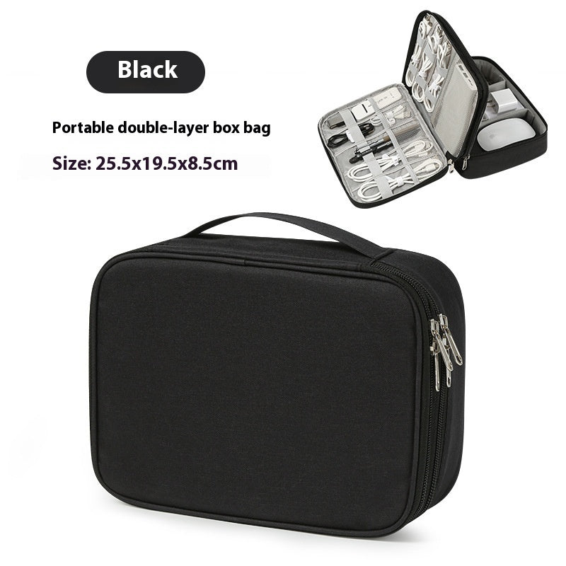 Foliroses™ Digital Frontier Pouch – Slim Portable Organizer for Cables, Power Banks & Tech Gear
