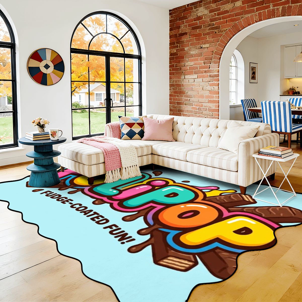 Scalloped Area Rug 120"x96"