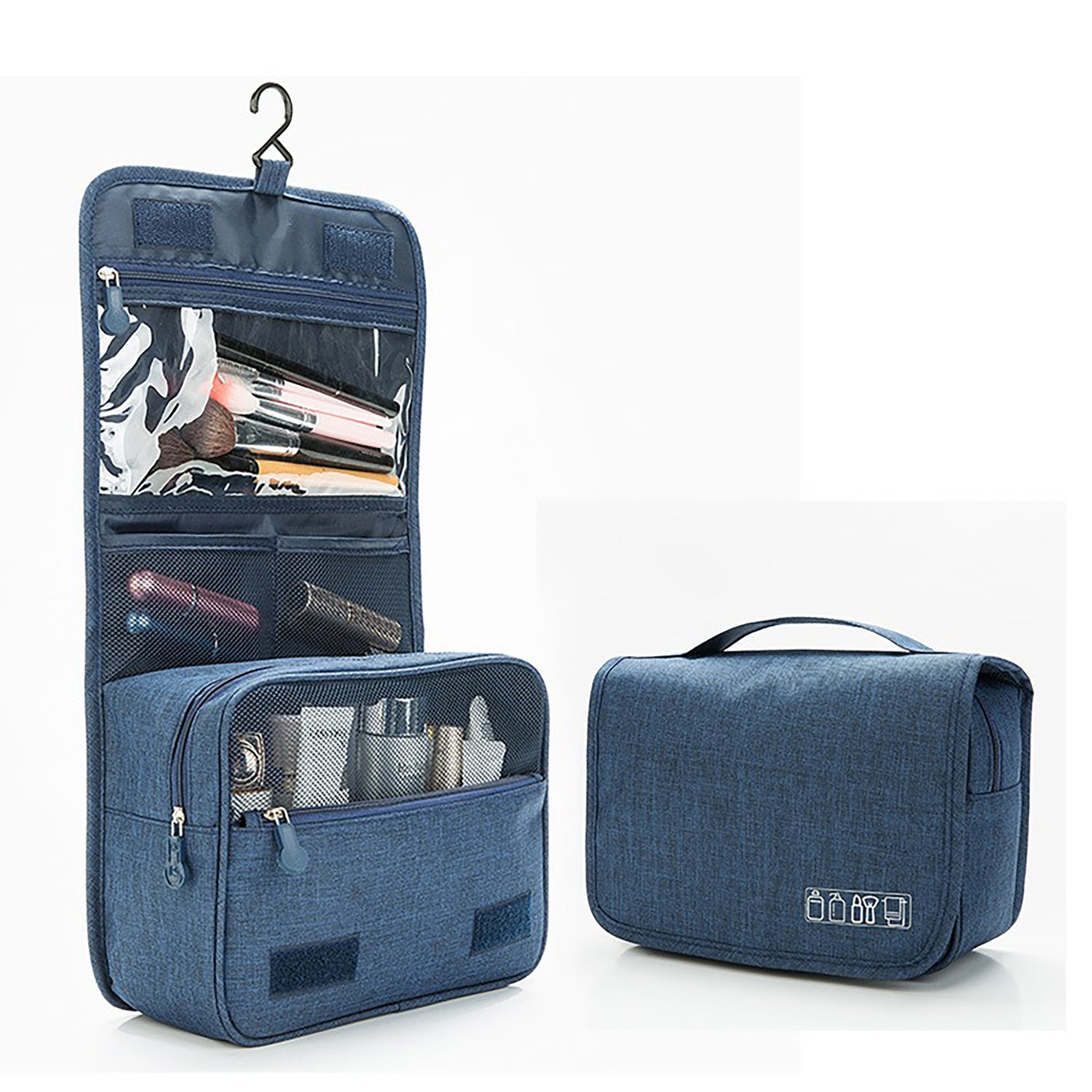 Foliroses™ Grand-Tour Hanging Toiletry Vault – Waterproof Large-Capacity Makeup & Wash Bag