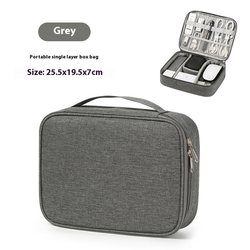 Foliroses™ Digital Frontier Pouch – Slim Portable Organizer for Cables, Power Banks & Tech Gear