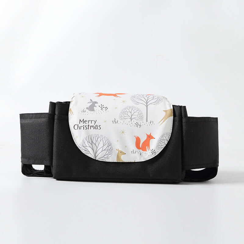 Foliroses™ Elite Stroller Organizer – Universal Large-Capacity Parent Command Center with Insulated Cup Holders