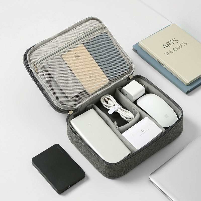 Foliroses™ Digital Frontier Pouch – Slim Portable Organizer for Cables, Power Banks & Tech Gear