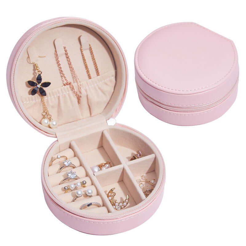 Foliroses™ Signature Travel Jewelry Vault – Tangle-Free Luxury Portable Accessory Organizer