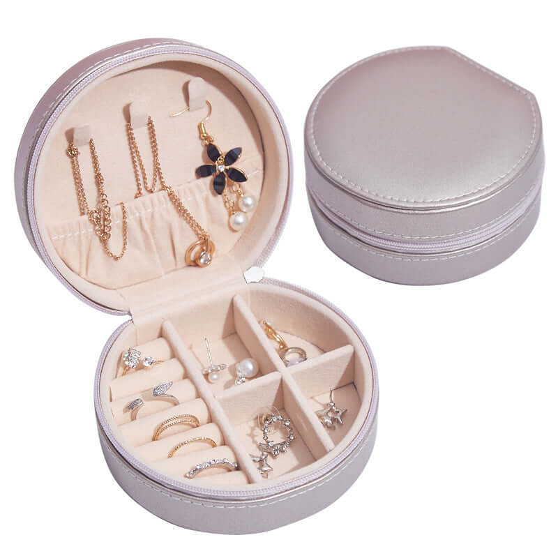 Foliroses™ Signature Travel Jewelry Vault – Tangle-Free Luxury Portable Accessory Organizer
