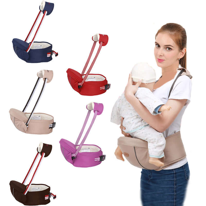 Foliroses™ Ergo-Lift 2-in-1 Baby Hip Seat – Effortless Newborn & Toddler Waist Carrier for Back Pain Relief