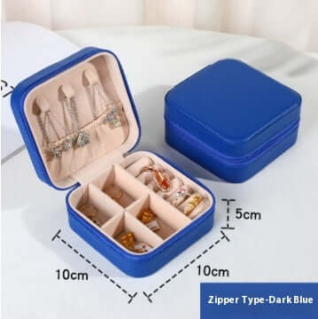 Foliroses™ Signature Travel Jewelry Vault – Tangle-Free Luxury Portable Accessory Organizer
